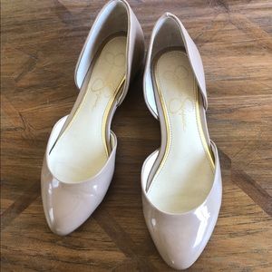 Jessica Simpson Nude Point Toe Ballet Flats size 7